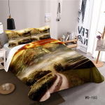 RunGrape Voodipesukomplekt Tekikott Topelt &Uuml;heinimesevoodi Queen King Suurus 240x220 Skandinaavia Voodikate 150 Euro Voodipesu 135 Voodipesu 200x200 EU Single(135*200cm)3pcs