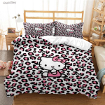 Hellokitty Multikas Anime K&otilde;ik hooajad Tekikott Tekk Voodipesukomplektid Pehme Tekikate Ja Padjap&uuml;&uuml;rid &Uuml;he-/Kahe-/Queen-/King-suuruses 150*200cm 3pcs