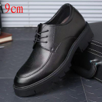 12 cm &uuml;lik&otilde;rge liftiga jalan&otilde;ud meeste l&otilde;hestatud nahast k&otilde;rgust suurendav vaba aja veetmine &auml;ri must peidetud kiilukontsaga meeste pulmakingad 43