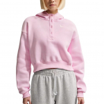 Nike FW25 Phoenix Fliisiga Kapuutsiga L&otilde;tv L&uuml;hikeste Varrukate Dressipluus Naiste topid IF0259-663 XL