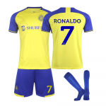 2223 Al-Nassr FC Koduv&auml;ljaku Jalgpallis&auml;rgid L&uuml;hikesed P&uuml;ksid Sokid Komplekt Uued L&uuml;hikesed P&uuml;ksid Sokid T&auml;iskasvanute Suurused Komplektid 3XL