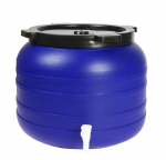 100L &uuml;mmargune plastvaat kraaniga - Su-B-100L+Kr