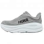 HOKA ONE ONE Bondi 9 Cushioning Breathable Support Lightweight Casual Long Distance Running Shoes Unisex Gray 1162015-GCTC 44