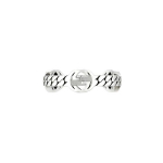 Gucci Interlocking Double G Muster L&auml;ikiv Vintage 925 H&otilde;bedast S&otilde;rmus Meeste s&otilde;rmused 661523-J8400-0728 23