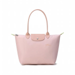 Longchamp Le Pliage 28 H&otilde;bedased Metallosad Minimalistlik Siluett &Ouml;kos&otilde;bralik Stiil L&otilde;uend ja Nahast Kandekott Naiste kandekott Roosa 2605919P64 Basic Set (Bag)