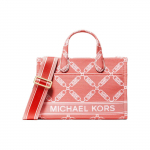 Michael Kors Gigi Teemantmustriga Logoga Kangast T&otilde;mblukuga K&auml;ekott Naiste T&otilde;mblukuga K&auml;ekotid Korallpunane 30S4G3GM5J-886 Basic Set (Bag+Dust Bag)