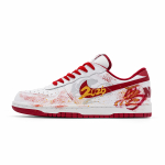 Nike Suur Tulehobune Kuldne Neelav CNY Aasta Polsterdus Kulumiskindel Madal K&uuml;ljega Rula Kingad Unisex Hiina Punane 355152-150 40