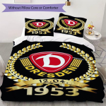 SG Dynamo Dresdeni Muster Voodipesu Tekikott Tekikate Padjap&uuml;&uuml;r Kodukaunistus S&uuml;nnip&auml;evakingitus (1 * tekikott + 2 * padjap&uuml;&uuml;r ilma t&auml;idiseta)149 135x200cm white