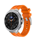 Silikoonrihm Samsung Galaxy Watch 8 Classic 46mm jaoks Luksuslik Kummist Meeste K&auml;ev&otilde;ru Samsungi kella 8 40mm 44mm jaoks Kaardus Otsaga Rihm Galaxy 8 40mm 44mm orange