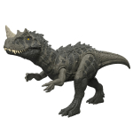 Mattel Jurassic World valgustuse ja m&ouml;lluga Ceratosaurus dinosaurusfiguur lastele - Ligikaudu. 31 cm pikk - Alates 4. eluaastast - Hall - JKL77 black