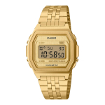 Casio Meeste Roostevabast Terasest Veekindel Digitaalne Alarmi Kvartsikell A1000G-9 kuld