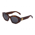 Celine Triomphe Vintage Street Ebakorrap&auml;rase Kujuga P&auml;ikeseprillid Naiste p&auml;ikeseprillid 4S238CPLB.19TR Brown Eyeglass Pouch,55,Tortoiseshell