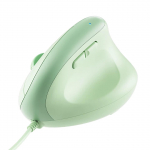 B.O.W Ergonoomiline Juhtmega Hiir, Kontoriarvuti Vertikaalse Haardega Hiir, &Uuml;ldotstarbeline Vaikne Hiir Joonistamiseks Ja Modelleerimiseks, Matcha Roheline roheline