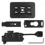 Sidewinder Kiivrilamp Taktikaline Stroboskoop Valgus Punane/Roheline/Sinine/Valge/IR Pealmine IFF Valgus Jahindus Kalastus Abiline LED Taskulamp LT-11 BLACK