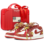 Jordan Air Jordan 1 Abrasion Resistant Low top Vintage Basketball Shoes Women's Red FJ3465-160(Team776--BOX) 38 red