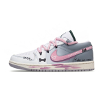 Jordan Air Jordan 1 amortisatsiooniga madalad vintage korvpallijalatsid naistele Valge Roosa Hall FQ8041-300(Team1413-) 39