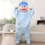 Kvaliteetne korallfliisist hommikumantel, Multikakigurumi &uuml;likond, Cosplay kost&uuml;&uuml;m Sobib Halloweeni Cosplay kost&uuml;&uuml;m EI SISALDA KAMMI XL Size - Blue mitmev&auml;rviline