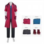 Devil May Cry Dante Cosplay Kost&uuml;&uuml;mikomplekt Jaki, P&uuml;kste, Kinnastega Anime M&auml;ngu Rollim&auml;nguks XL