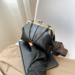 Lai rihm Vintage mood PU nahast kott Naiste k&auml;ekotid Kettkott Naiste &otilde;la-ristkeha-messenger kotid 23x7x15cm