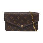 [Kasutatud] Louis Vuitton Pochette F&eacute;Licie 'Pruun Monogramm L&otilde;uend' - Hea #1U4B95L ONE SIZE black