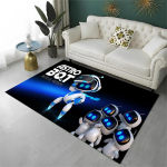 M&auml;ng A-Astro Bot Multikakujuline Robot Libisemiskindel Vaip elutuppa, magamistuppa, m&auml;ngutuppa, pehme vaipp&otilde;randamatt kodukaunistusvaip laste tuppa 80x120cm