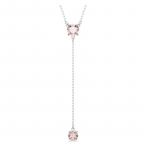 Swarovski Attract Logo Kristall Roodiumiga Pinnatud Kaelakee Naiste Roosa 5723570 roosa