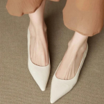Naiste Lehmaknahast Terava Ninaga Slip-on Kingad K&otilde;rge Kvaliteediga Pehmed Mugavad Elegantne Naiste &Otilde;huke K&otilde;rge Kontsaga Kitsad Kingad 35