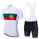 Valge Portugali Rattaspordi Meeskonna S&auml;rk Jalgratta T-s&auml;rk L&uuml;hikeste P&uuml;kste Komplekt Meestele Naistele Suvine Hingav Ropa Ciclismo MTB Jalgrattariided 3XL white