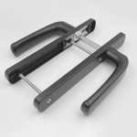 85 92 Seeria Must V&auml;lispind Alumiinium Siseosa Kaasaegne Suur K&auml;epide Ukselukk K&auml;epideme Komplekt Sobib UPVC Alumiiniumustele (black,Aluminum) must