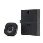 S4A Nutikas kapilukk Tuya WiFi RFID V&otilde;tmeta Peidetud Elektrooniline Lukk Kappi Lukukapile Kapile (as the picture,Wood Door&Plastic&Door Lock) black
