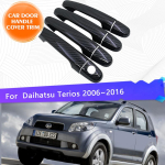 Daihatsu Terios Bego Eco Wild J200 F400 2006~2016 Kroomitud Auto Uksek&auml;epideme Kate LiistukomplektDekoratsioon V&auml;lisosad Carbon Fiber 4pcs