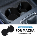 Silikoonist joogitopsi hoidja siset&uuml;kk Mazda CX-30 2020-2025 keskkonsooli panipaika jaoks - Must One Size must