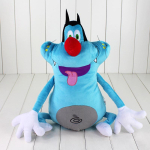 40 cm naljakas disain Prantsusmaa armas multifilm Oggy Kakalised pehmem&auml;nguasi paks kass Oggy t&auml;istopitud loomnukk anime pehmem&auml;nguasi blue