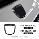 Ehtsa s&uuml;sinikkiust embleemi kate Fiat 500 Abarth 595 695 tagumisele (2012-2023) Black Carbon must