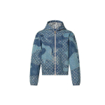 Louis Vuitton x Nigo 2010ndate aastate lapiline kapuutsiga teksajakk 1A9K6B 48 sinine