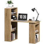 Arvutilaud hoiuriiuliga Nurgalaud K&otilde;rvuti Raamaturiiul Mitmeosalise Hoiustusega Tamm 120 x 55 x 120 cm