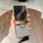 Galaxy Z Flip 8 Kaaned 7 T&auml;ielik Katvus P&otilde;rutuskindel PC Kest S&auml;deleva Viimistluse ja R&otilde;ngaga Jalatugiga Galaxy Z Flip 8