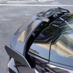 Auto Tagatiiva Spoiler Universaalne Sedaan Autode V&auml;lisosa Muutmiseks S&uuml;sinikkiust Mustriga Kleepuv T&uuml;&uuml;p Puurimiseta Spordistiil