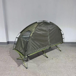 Kaasaskantav &uuml;hekohaline telk sisseehitatud v&otilde;revoodi, kiire paigaldus, veekindel, v&otilde;rkuks, matkamine, v&auml;listingimustes reisimine 200x70x90 cm armee roheline v&auml;rv