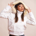 Talvine Ameerika Vintage Mood Harajuku Kapuutsiga Jakk Naistele Kitsas Pruun Karusnahkse Kraega L&uuml;hike Mantel Vabaaja T&auml;navamood &Scaron;ikk &Uuml;ler&otilde;ivas S valge