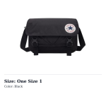 Converse Pol&uuml;ester Messengeri kott, &Otilde;lakott, Crossbody kott Tavaline Unisex Must 10026011-A01 One Size 1