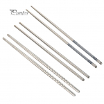 K&ouml;&ouml;gi artefakt roostevabast terasest korduvkasutatavad lillega tr&uuml;kitud libisemiskindlad s&ouml;&ouml;gipulgad lauan&otilde;ud 3 Pairs