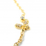 Altesse [F6969] - Bracelet Plaqu&eacute; Or 'Papillon Lumi&egrave;re' kuld