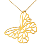 Altesse [L0367] &ndash; kullatud 'Papillon Lumi&egrave;re' kaelakee kuld