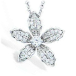 Les Tr&eacute;sors De Lily [L7406] - Collier Argent 'Vahin&eacute;' blanc argent&eacute; (rhodi&eacute;) - 20 mm valge