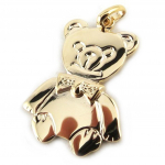 Altesse [N1882] - Pendentif plaqu&eacute; or 'Ours en Peluche' dor&eacute; kuld
