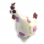 Les Tr&eacute;sors De Lily [M9051] - Figurine 'Coq Cocorico' ivoire violet - 30 cm valge