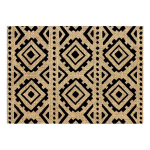 Les Tr&eacute;sors De Lily [Q4132] - Must beež 'Boho' kotiriie alusmatt - 42x30 cm beež