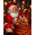 Teemantmaalimisega kinkekott j&otilde;uluvana teemantmaalikristallile 20X30CM