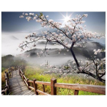 T&auml;ielik 5D Teemantv&auml;rvimine M&auml;en&otilde;lval puidust redel Tikand Ristpistes Kodukaunistus K&auml;sitsi valmistatud kingitus 25x30cm